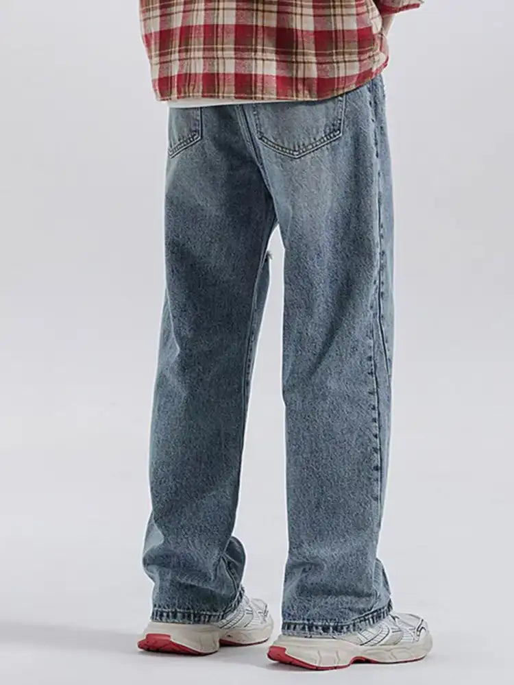Men’s Vintage Distressed Relaxed Fit Jeans