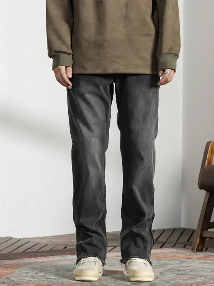 Men’s Vintage Raw Hem Jeans