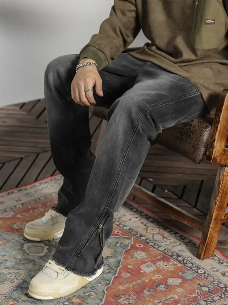 Men’s Vintage Raw Hem Jeans