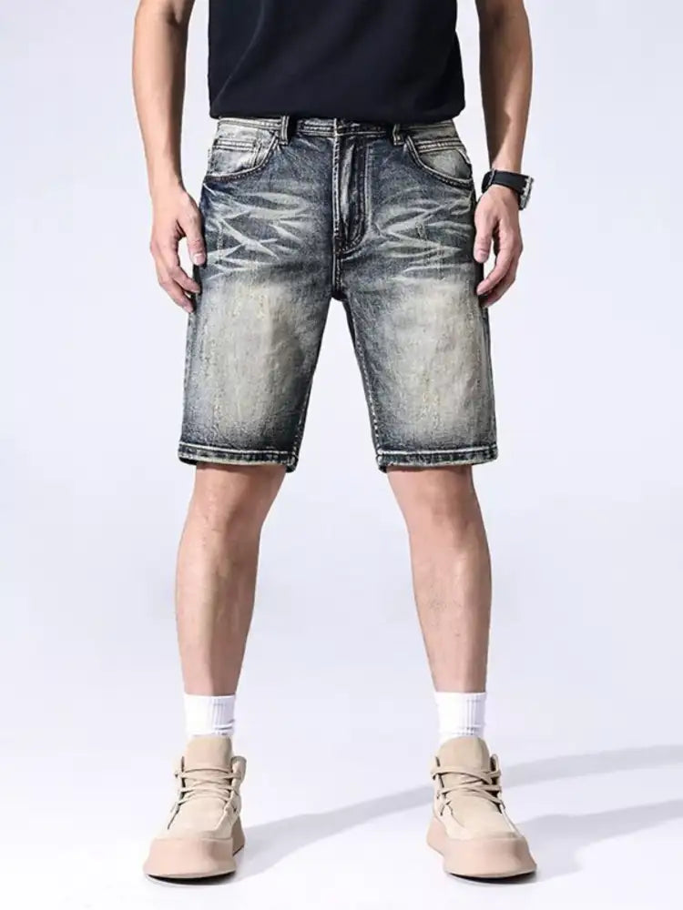 Men’s Vintage Wash Denim Shorts
