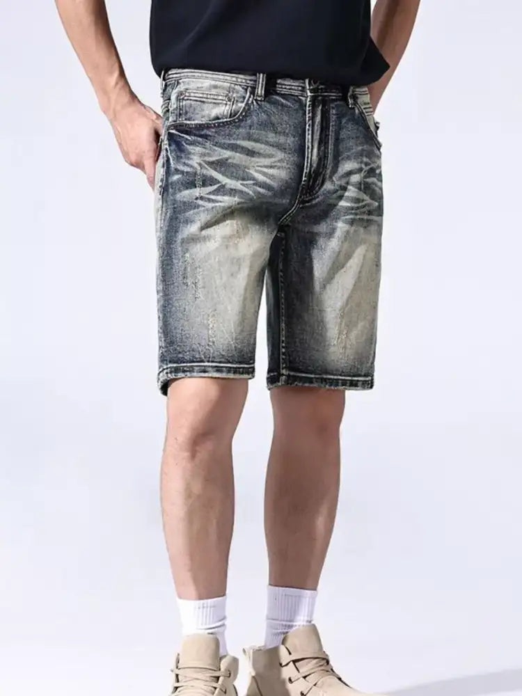 Men’s Vintage Wash Denim Shorts