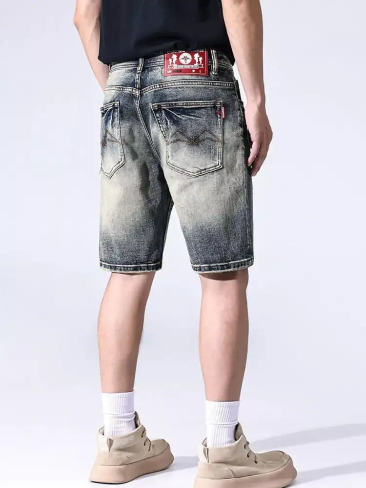 Men’s Vintage Wash Denim Shorts