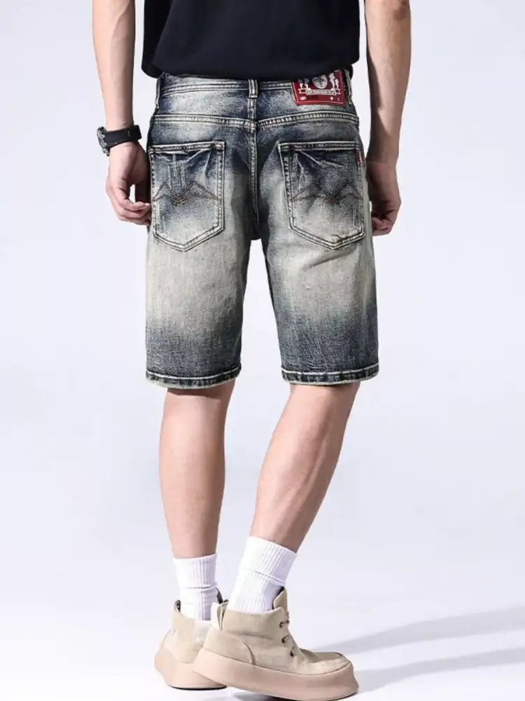 Men’s Vintage Wash Denim Shorts