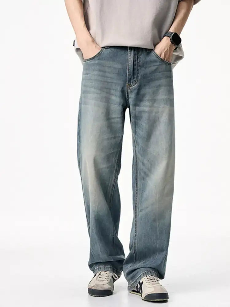Men’s Vintage Wash Loose Fit Jeans