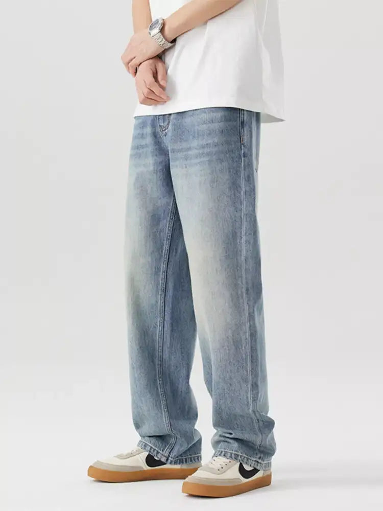 Men’s Vintage Wash Loose Fit Jeans