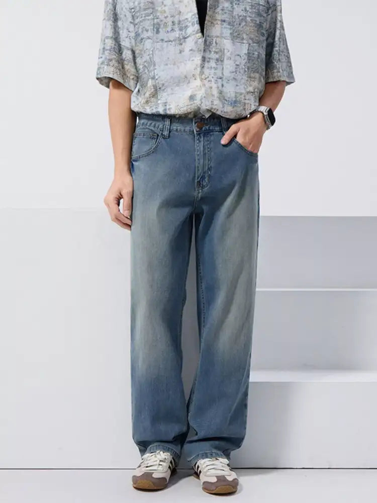 Men’s Vintage Wash Loose Fit Jeans
