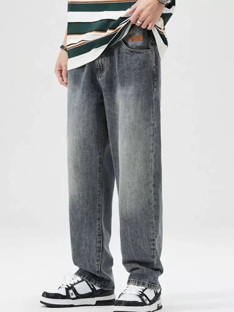 Men’s Vintage Wash Loose Fit Jeans
