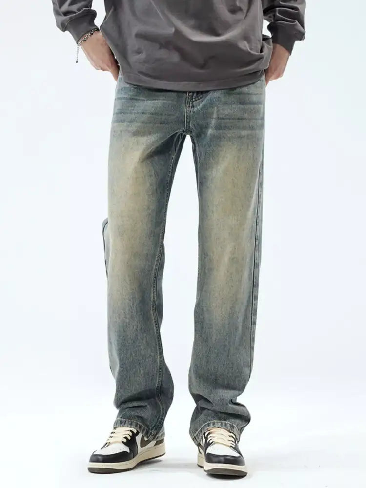 Men’s Vintage Wash Loose Fit Jeans