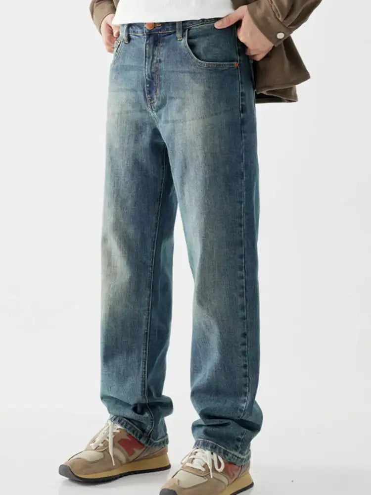 Men’s Vintage Wash Loose Fit Jeans