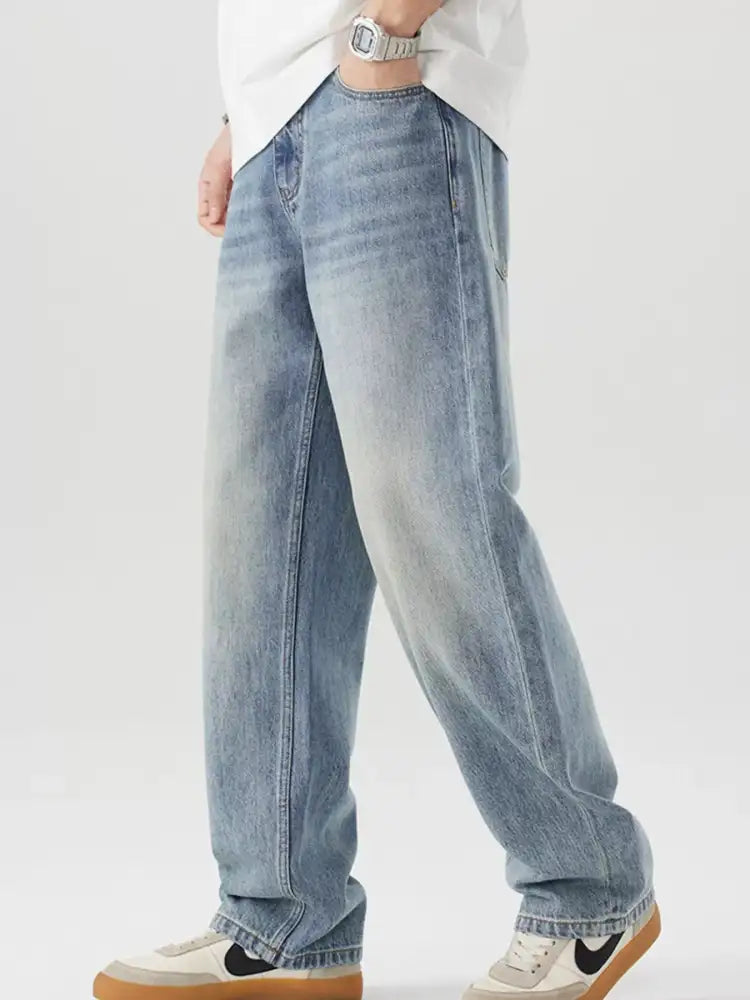 Men’s Vintage Wash Loose Fit Jeans