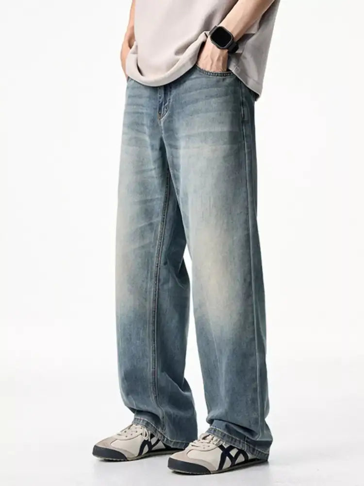 Men’s Vintage Wash Loose Fit Jeans