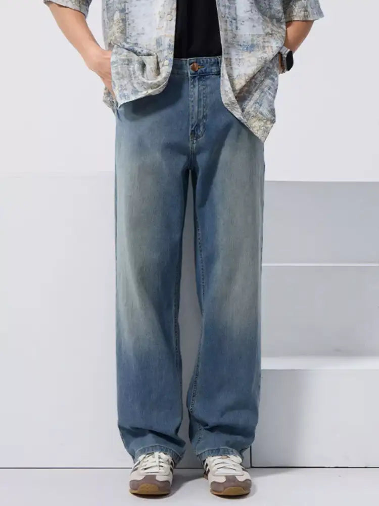 Men’s Vintage Wash Loose Fit Jeans
