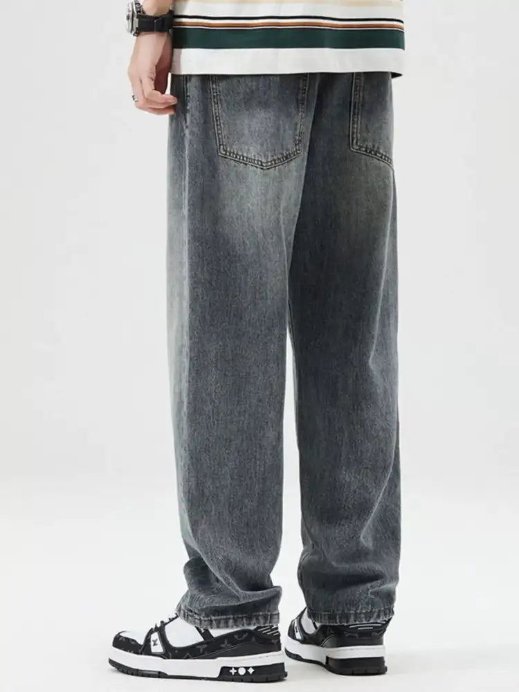 Men’s Vintage Wash Loose Fit Jeans
