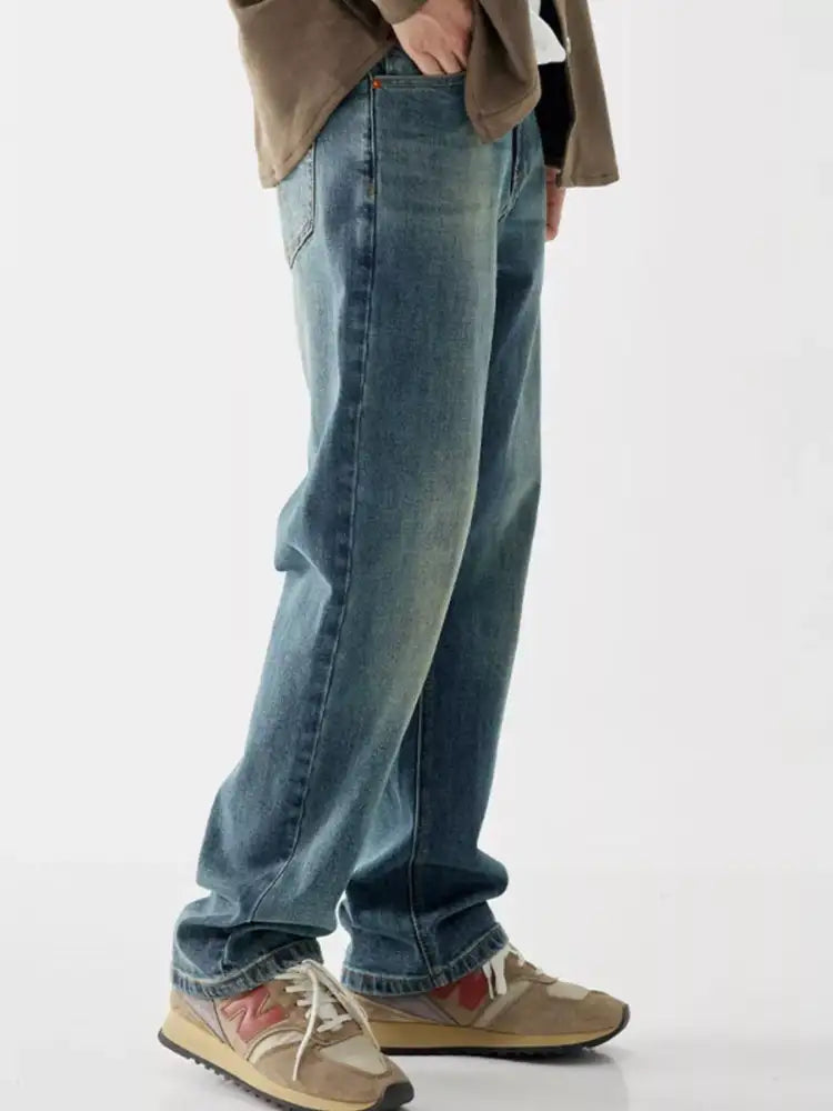 Men’s Vintage Wash Loose Fit Jeans