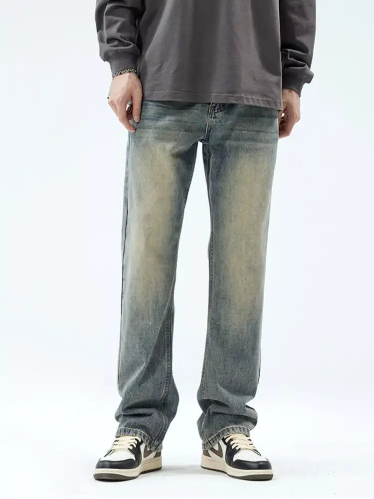Men’s Vintage Wash Loose Fit Jeans