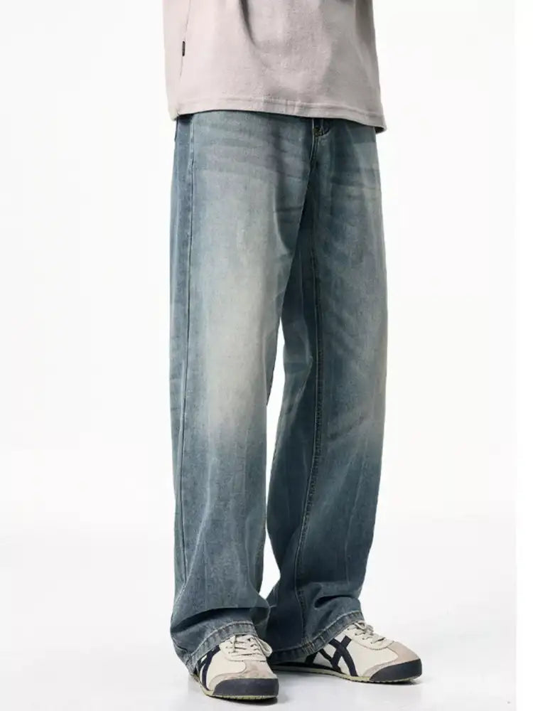 Men’s Vintage Wash Loose Fit Jeans