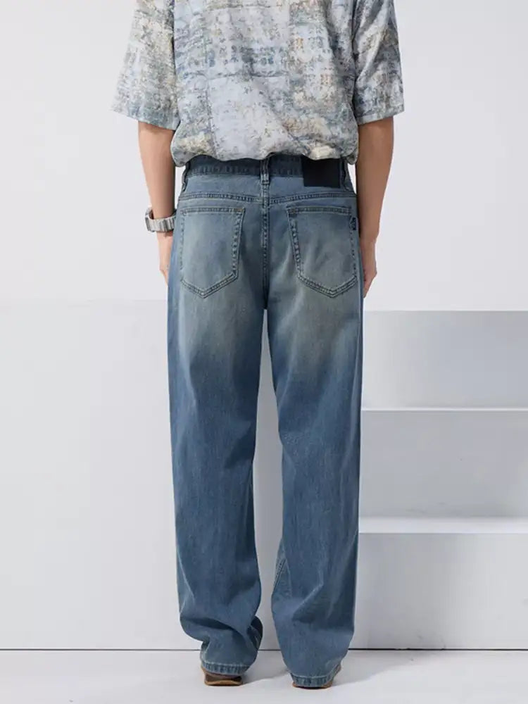 Men’s Vintage Wash Loose Fit Jeans