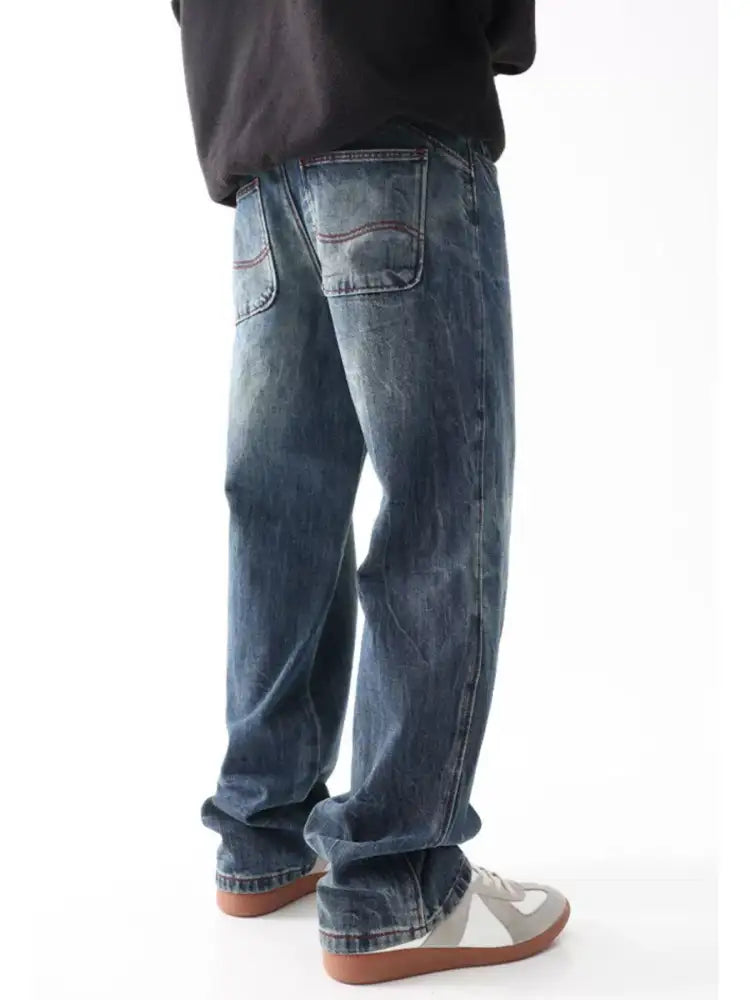 Men’s Vintage Wash Loose Fit Jeans