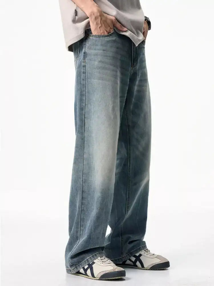 Men’s Vintage Wash Loose Fit Jeans