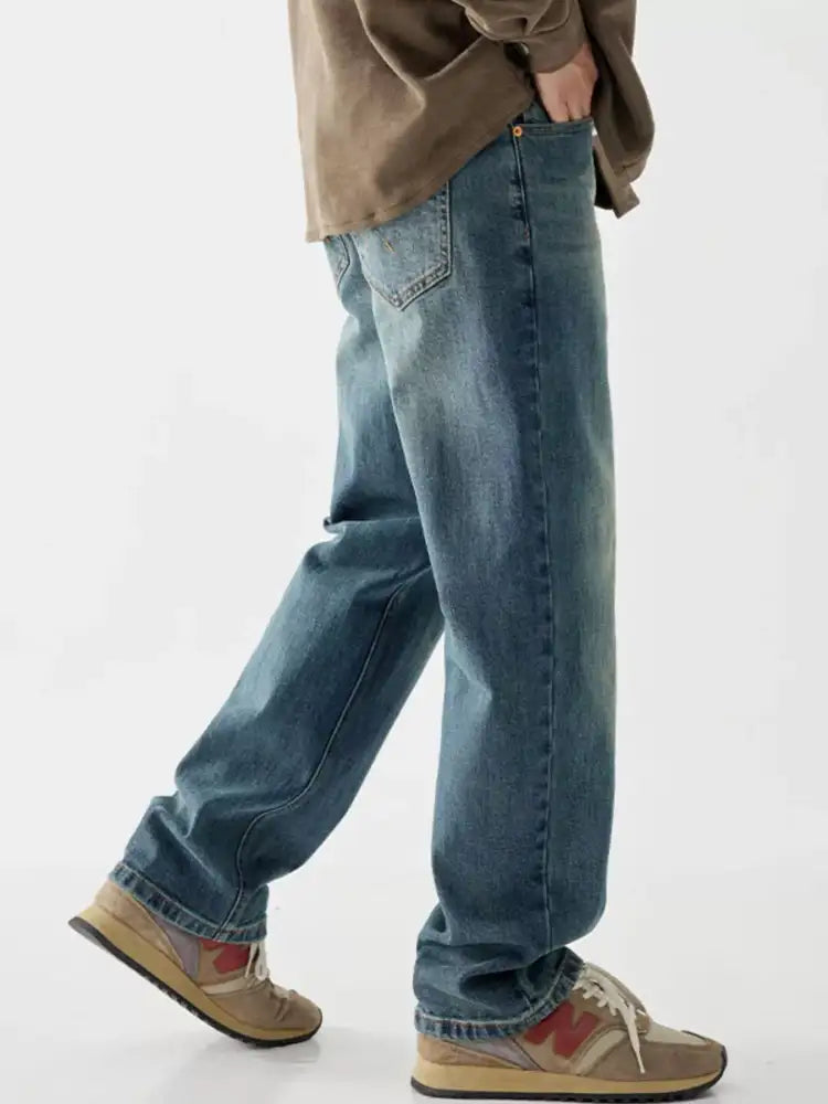 Men’s Vintage Wash Loose Fit Jeans