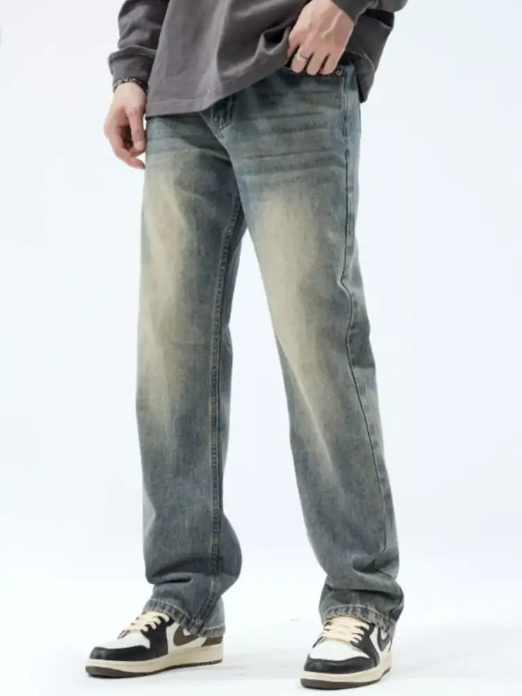 Men’s Vintage Wash Loose Fit Jeans