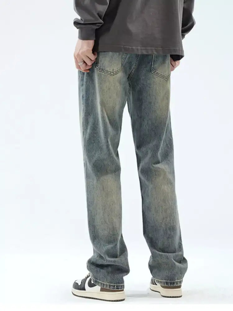 Men’s Vintage Wash Loose Fit Jeans