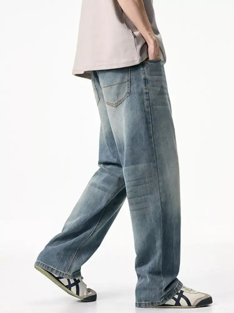 Men’s Vintage Wash Loose Fit Jeans