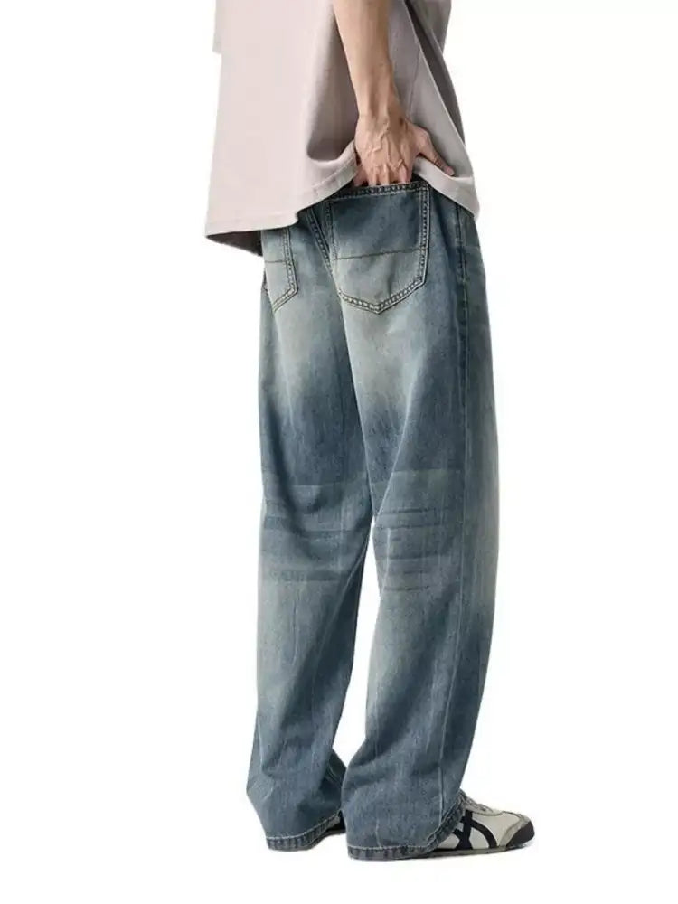Men’s Vintage Wash Loose Fit Jeans