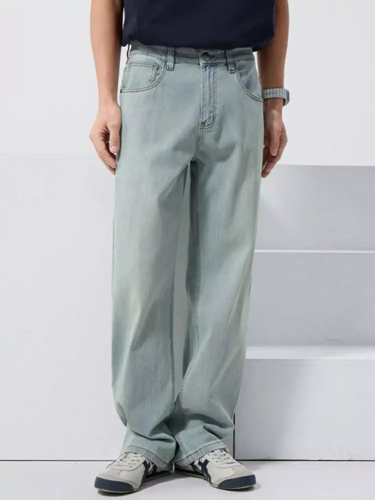 Men’s Vintage Wash Loose Fit Jeans