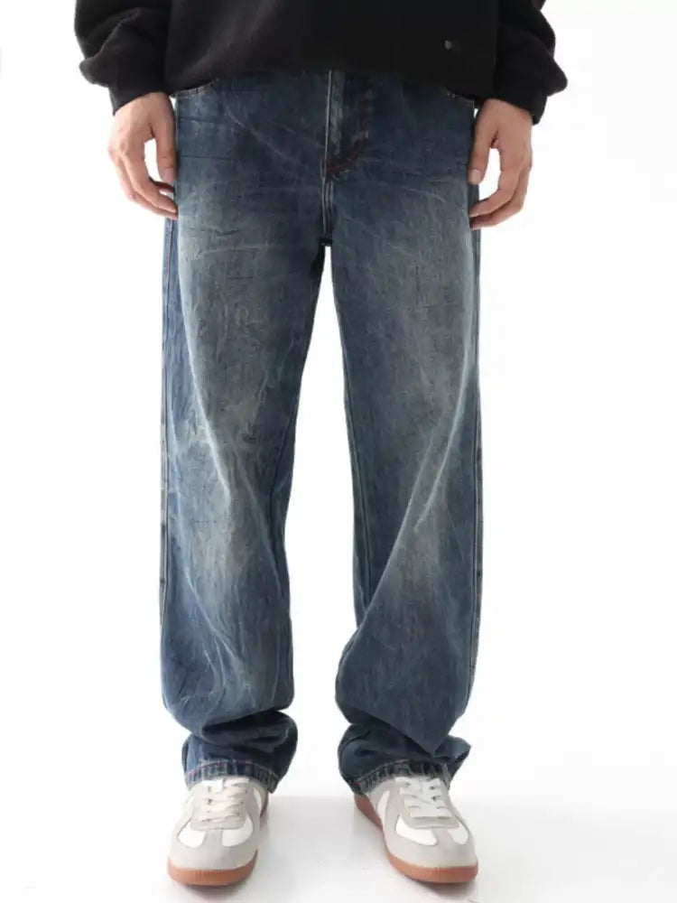 Men’s Vintage Wash Loose Fit Jeans