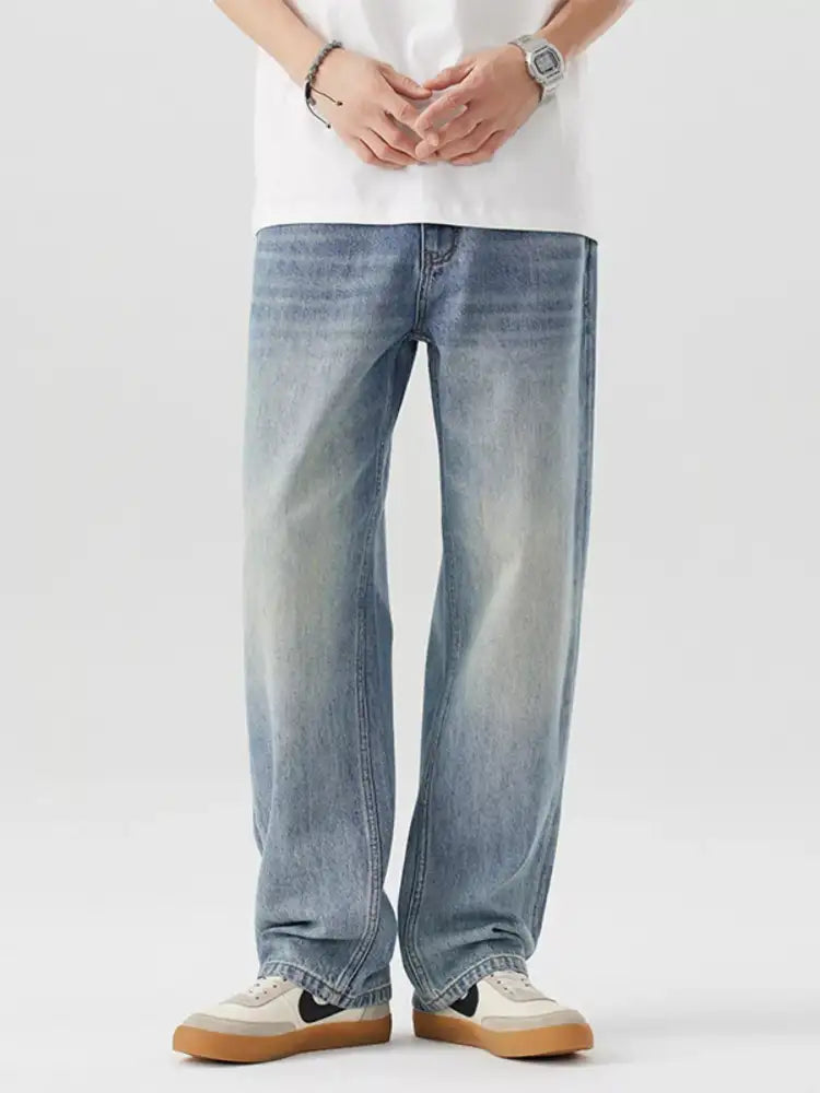 Men’s Vintage Wash Loose Fit Jeans