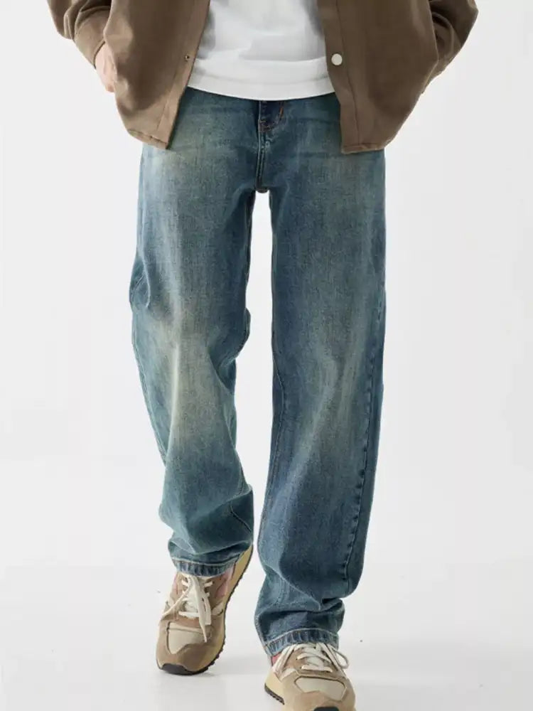 Men’s Vintage Wash Loose Fit Jeans