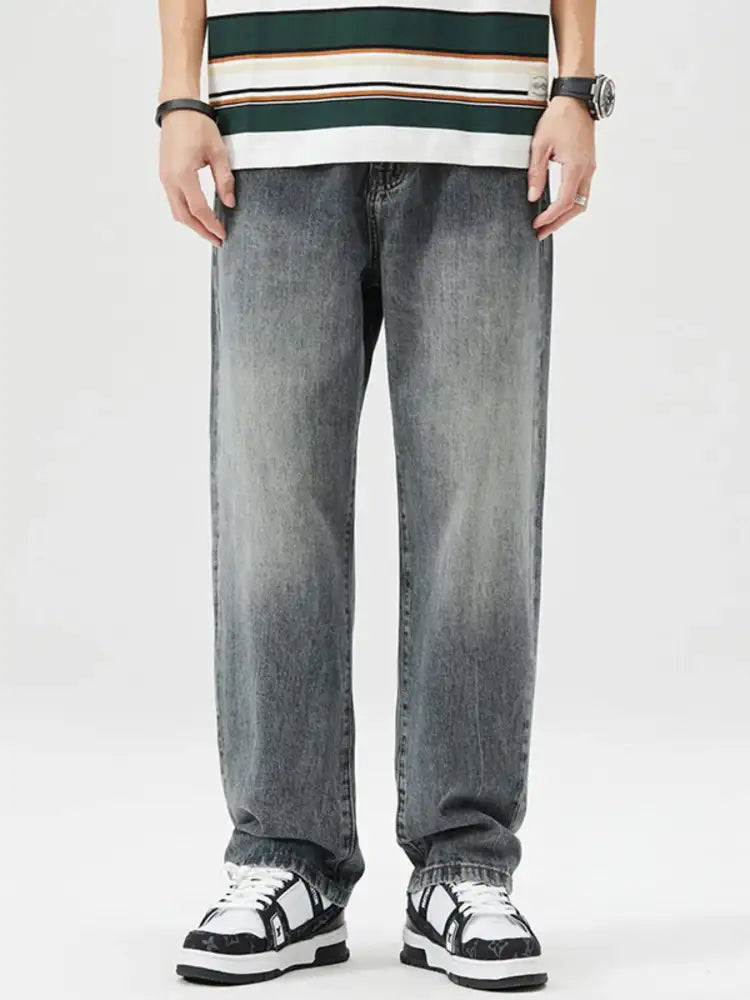 Men’s Vintage Wash Loose Fit Jeans