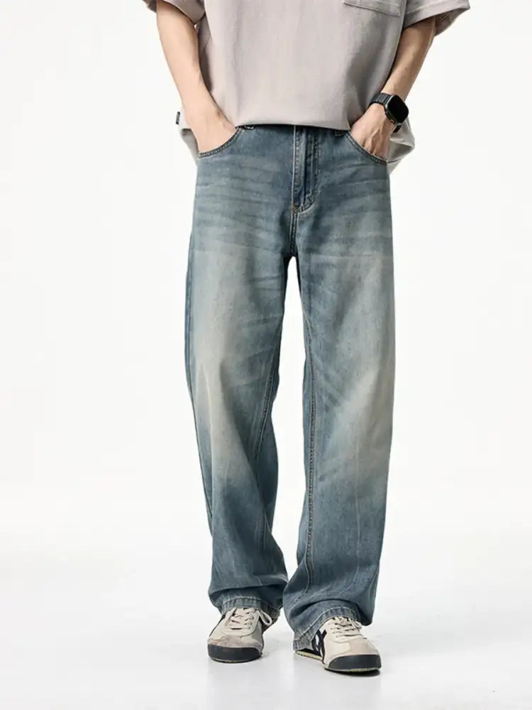 Men’s Vintage Wash Loose Fit Jeans