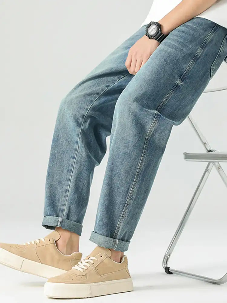 Men’s Vintage Wash Relaxed Fit Jeans