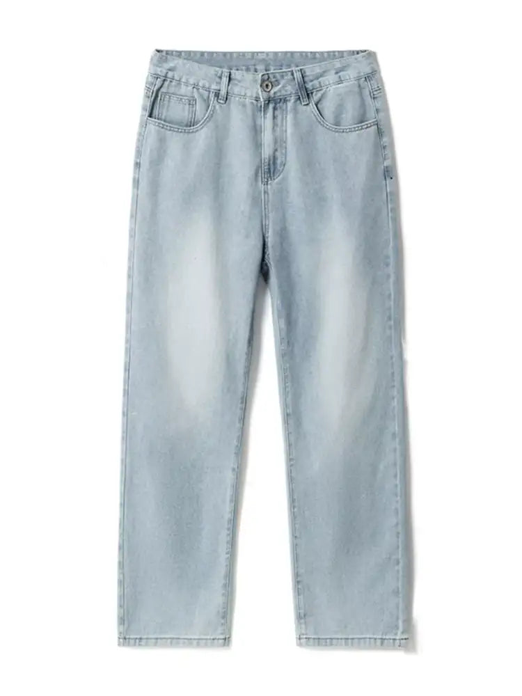 Men’s Vintage Wash Wide Leg Jeans