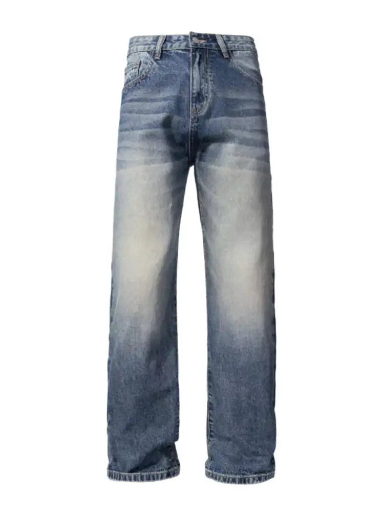 Men’s Vintage Wash Wide Leg Jeans