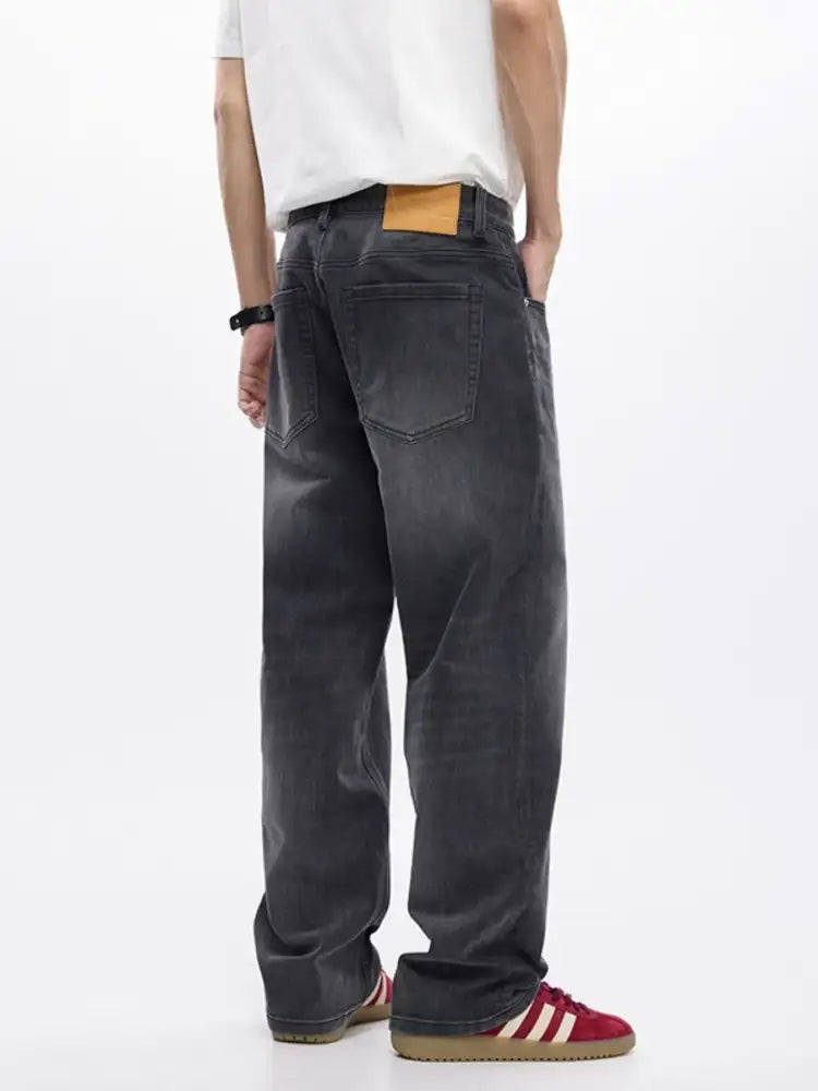 Men’s Vintage Wash Wide Leg Jeans