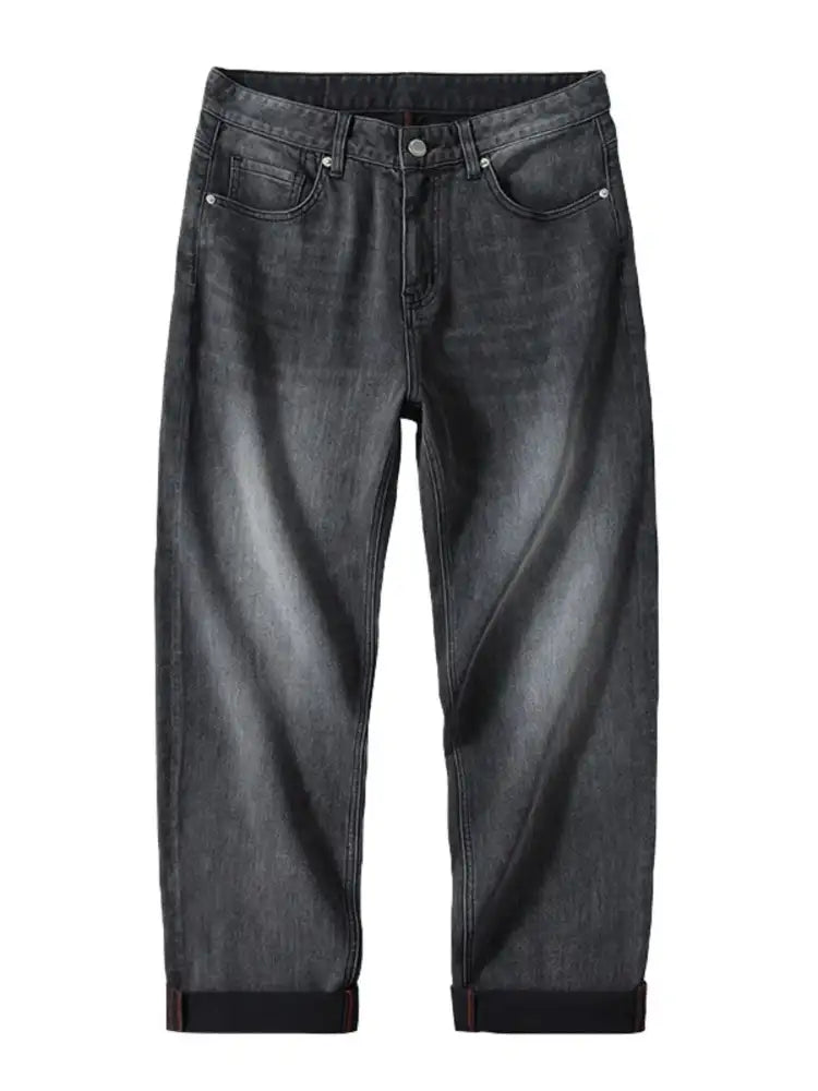 Men’s Vintage Wash Wide Leg Jeans