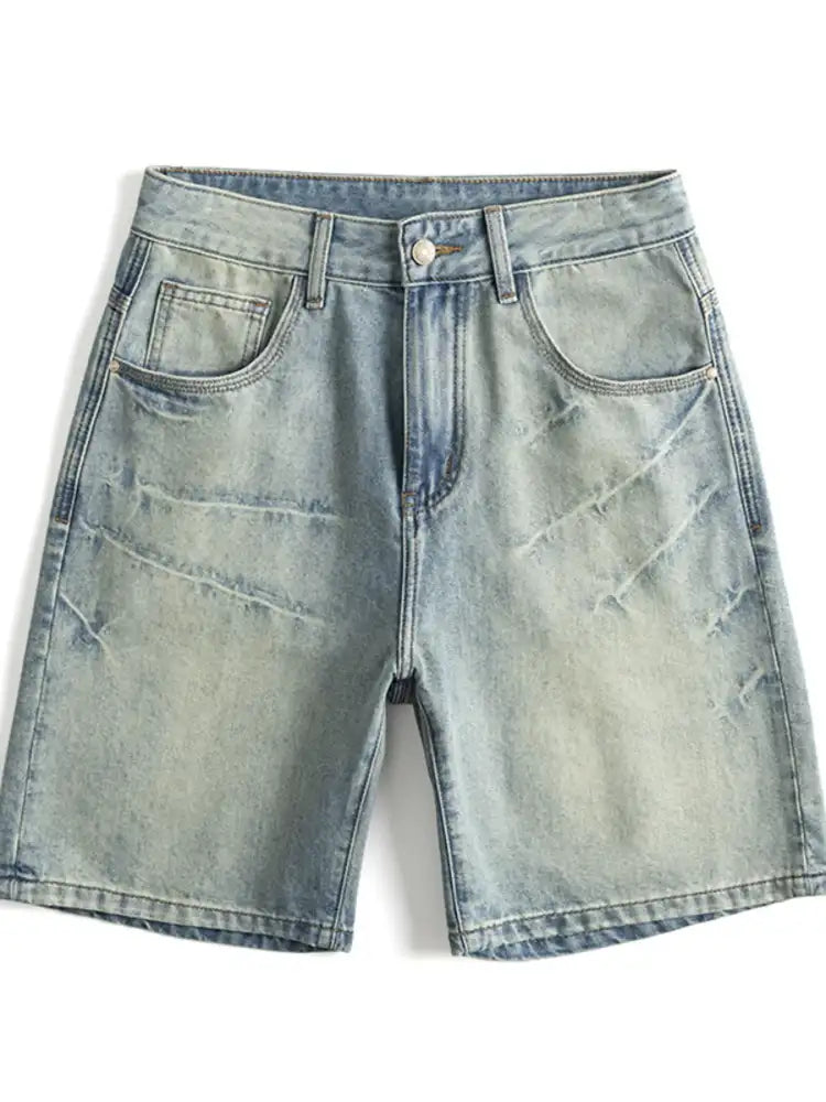 Men’s Wash Loose Fit Denim Shorts