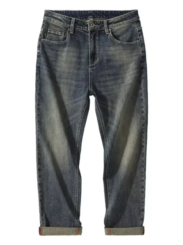 Men’s Wash Relaxed Fit Wide Leg Jeans