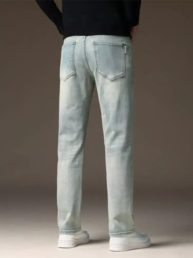 Men’s Wash Straight Fit Casual Jeans