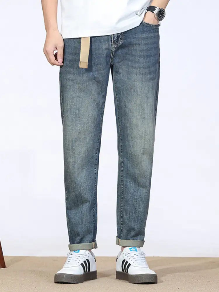 Men’s Wash Straight Leg Jeans