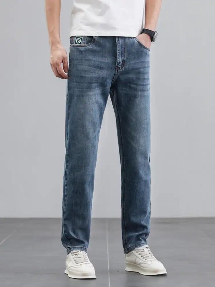 Men’s Wash Straight Leg Jeans