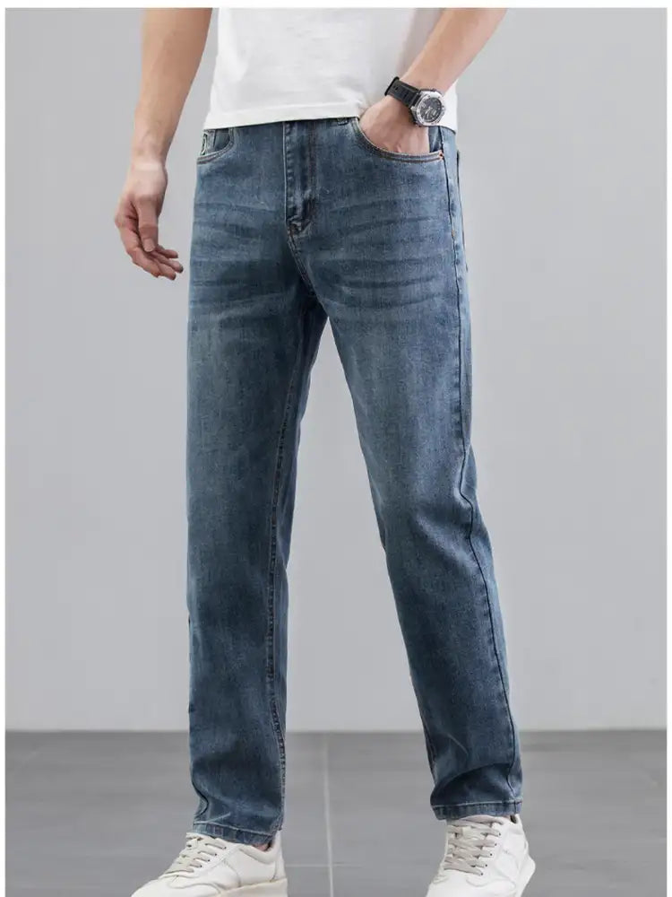 Men’s Wash Straight Leg Jeans