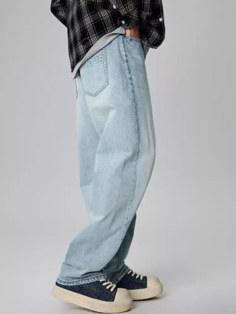 Men’s Wash Straight Leg Jeans