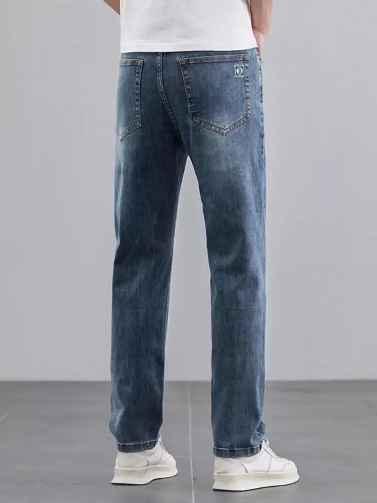 Men’s Wash Straight Leg Jeans