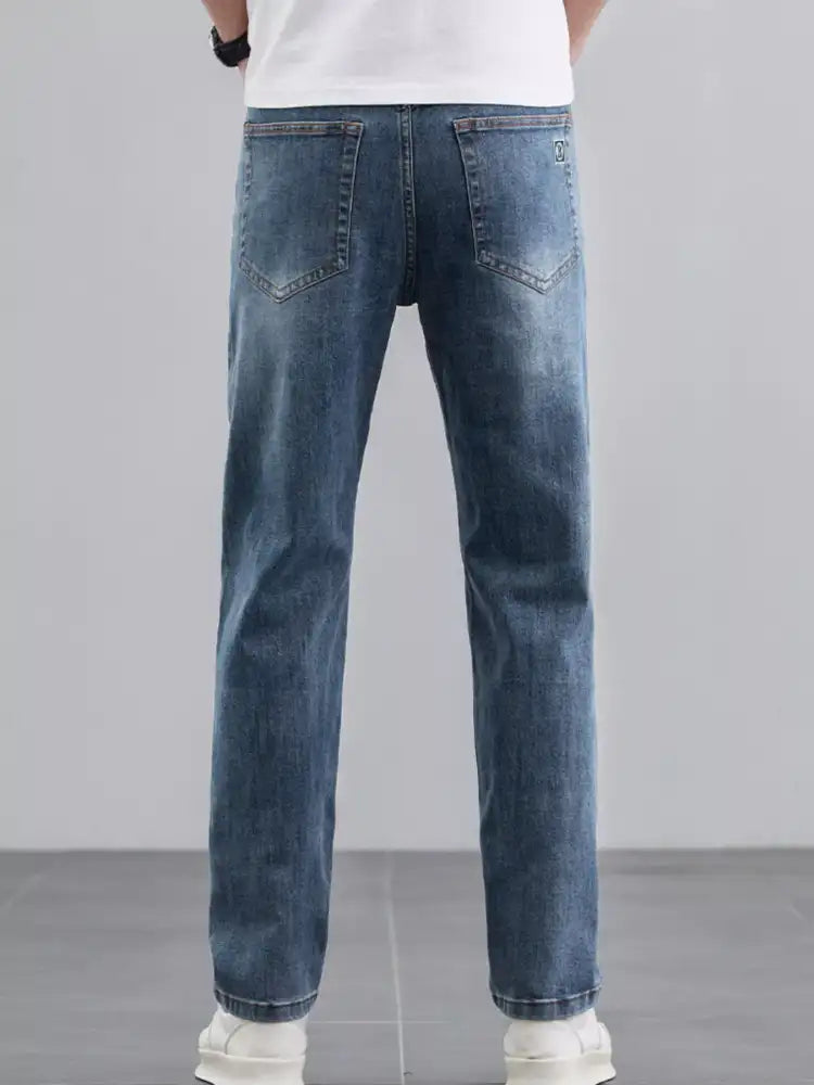 Men’s Wash Straight Leg Jeans