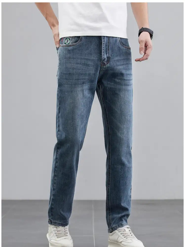 Men’s Wash Straight Leg Jeans