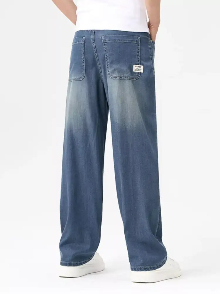 Men’s Wash Wide Leg Jeans